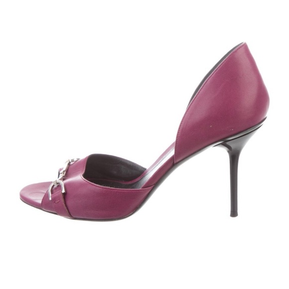 Arthentic Gucci Purple Horsebit Pumps Size 39 US 9 - Picture 2 of 4